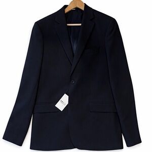 NEW WITH TAGS RW&CO I SLIM-FIT TECH SUIT BLAZER - DARK NAVY I SIZE 40 I